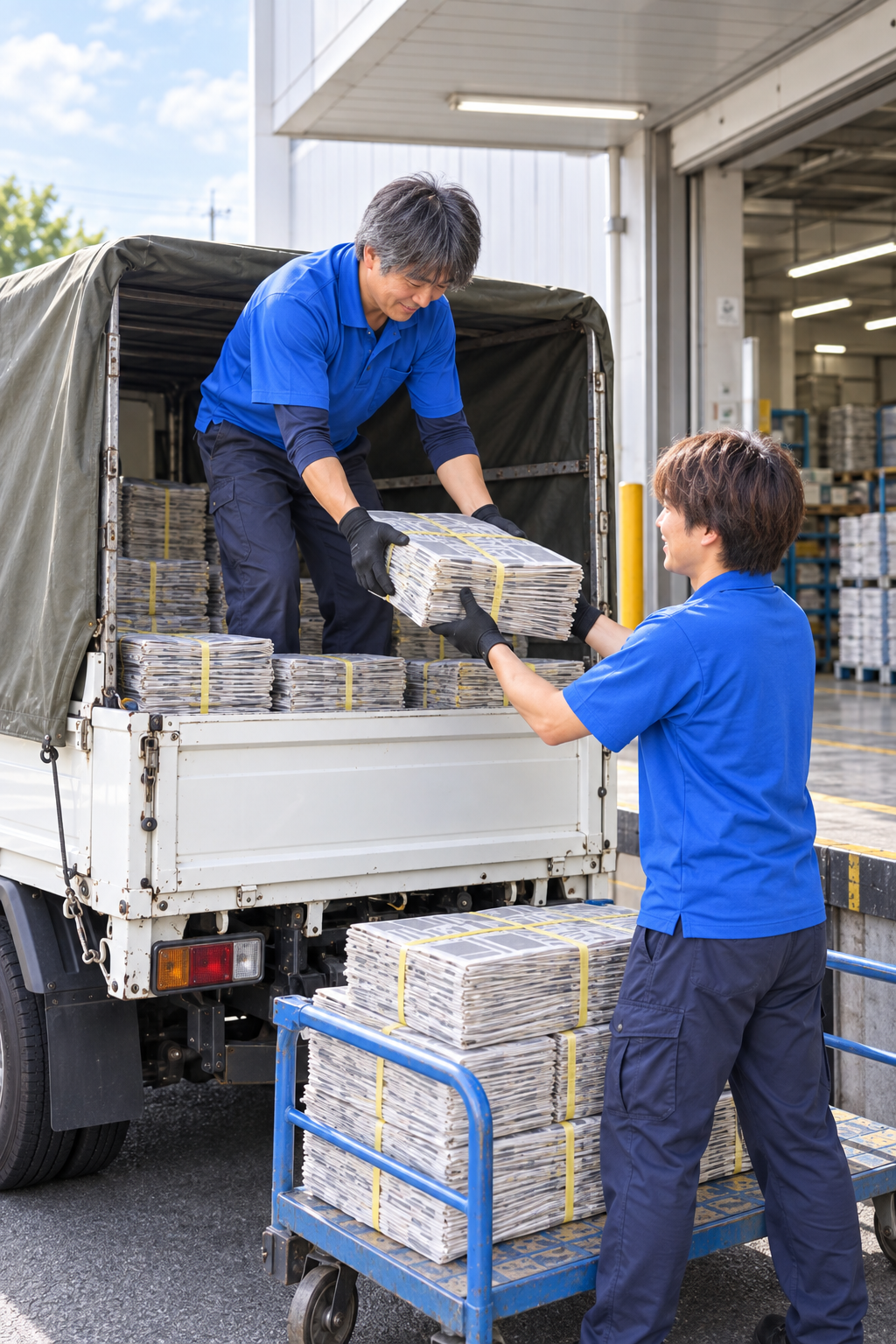 新聞を丁寧に取り扱う