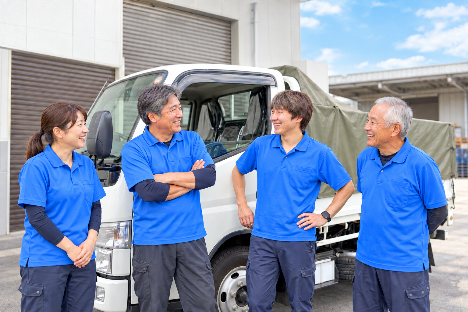 幅広い世代の永尾運送ドライバー